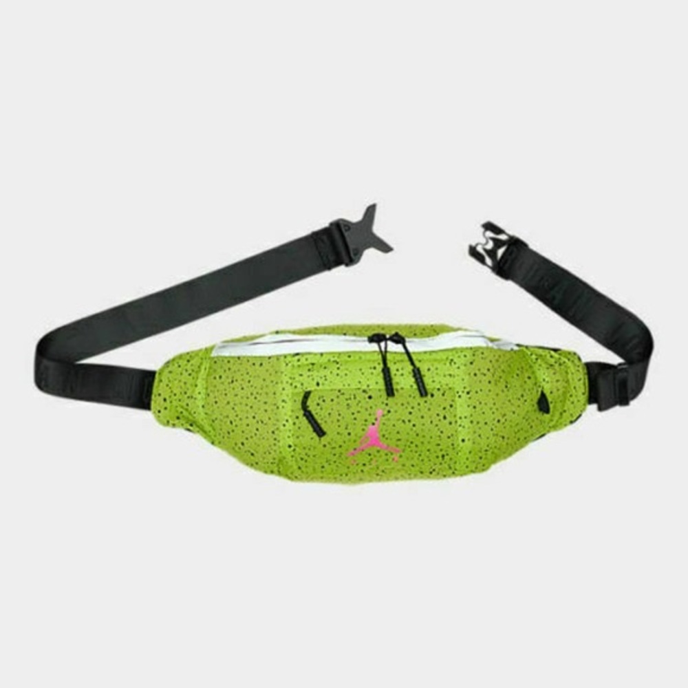 JORDAN Poolside Crossbody Bag Adult One Size Lime Green Cement Sling Hip Pack.
